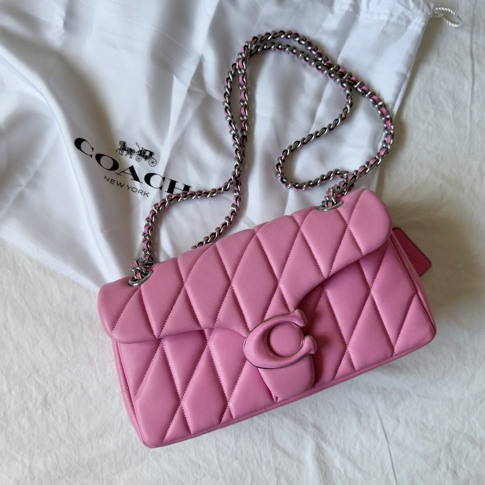 Coach Tabby Shoulder Bag 26 w/ Quilting in Vivid Pink